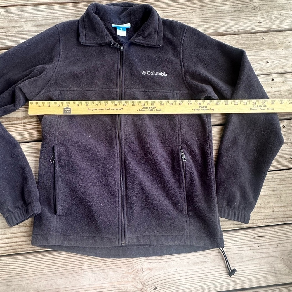 Columbia Black Full Zip performance Fleece Jacket - Picture 6 of 8
